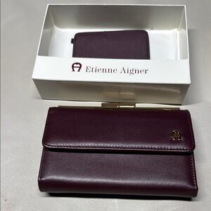 Etienne Aigner Burgundy Wallet